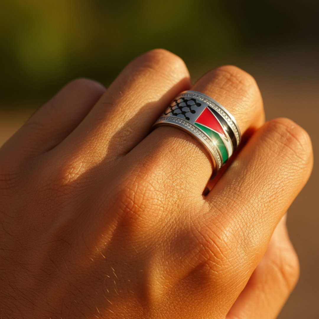 Anneau du patrimoine palestinien de Qamar