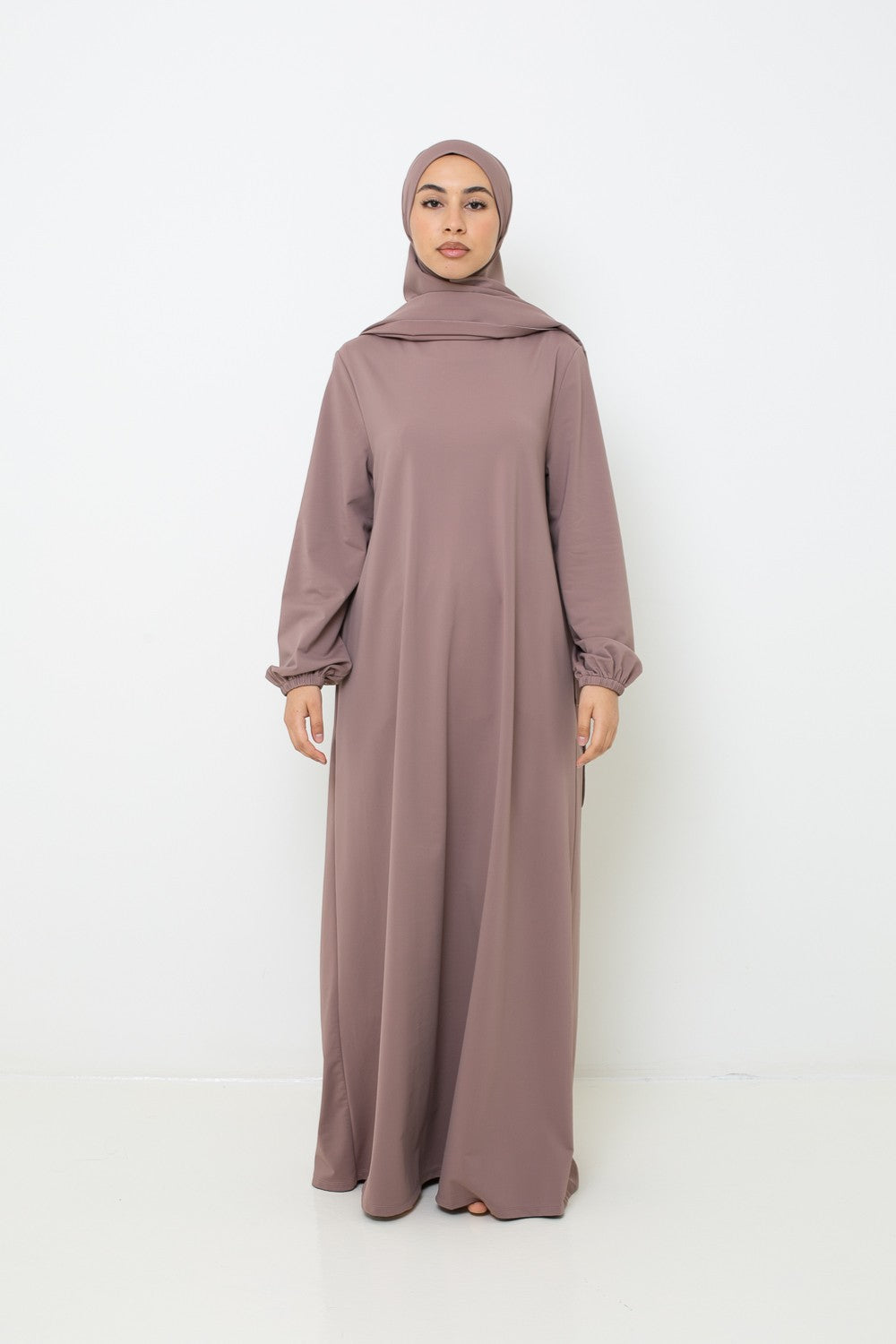 Burkini Robe Taupe Rosé
