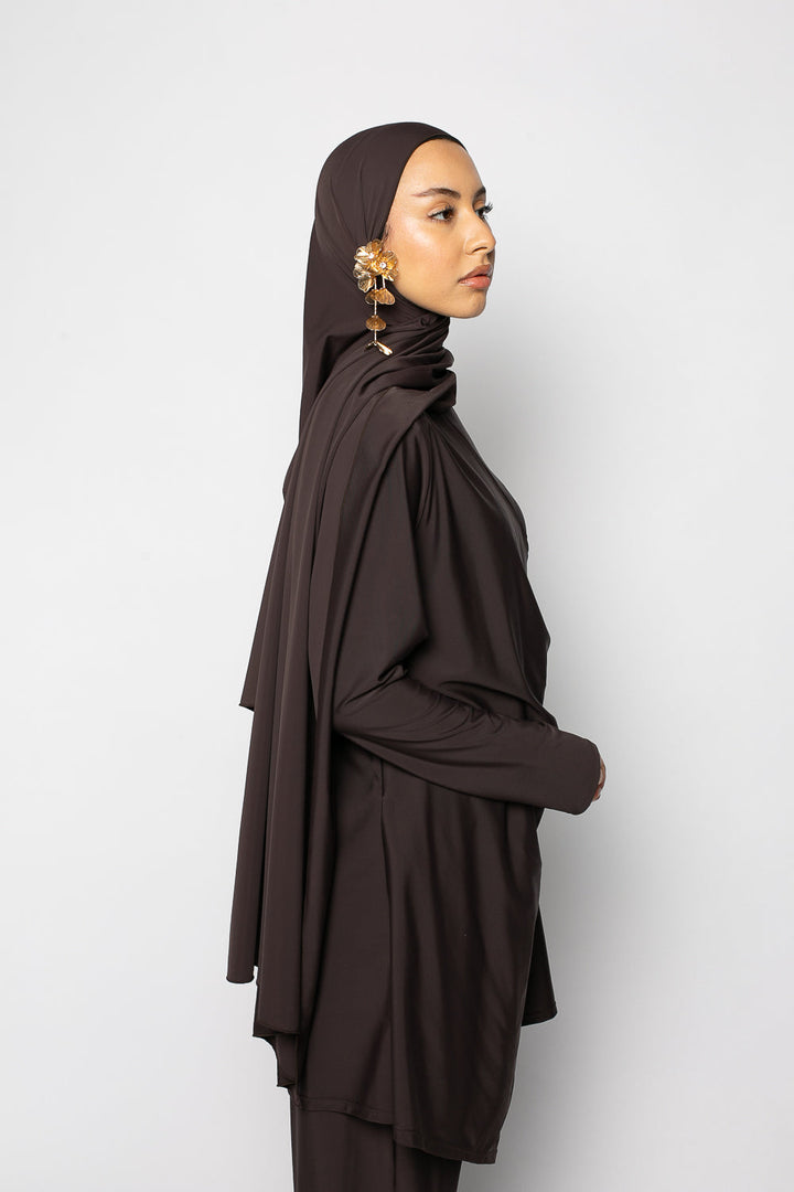 Burkini à nouer Signature Brown