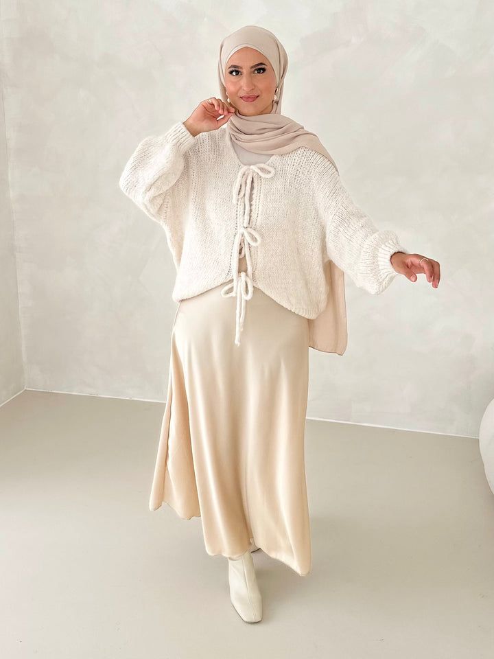 Jupe en satin Leya