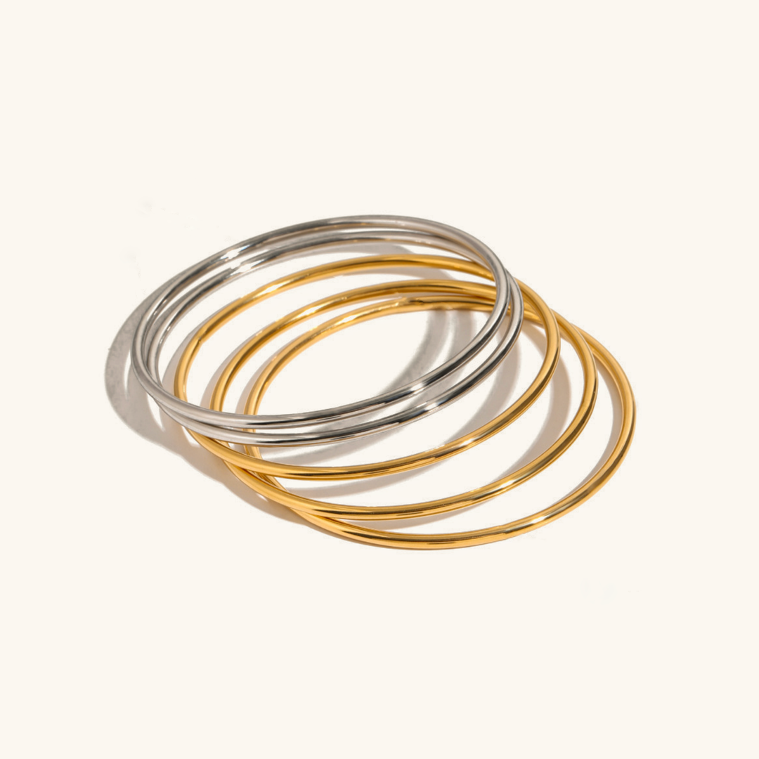 Ensemble de bracelets en or Shannon